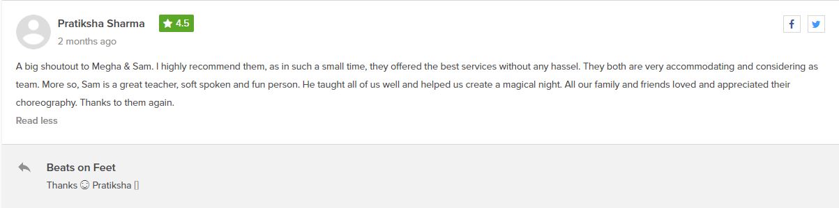 pratiksha-review on wedmegood